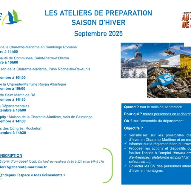Atelier de préparation Emplois Saisonniers_Saint-Martin-de-Ré