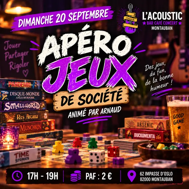 Apéro jeux 20 septembre