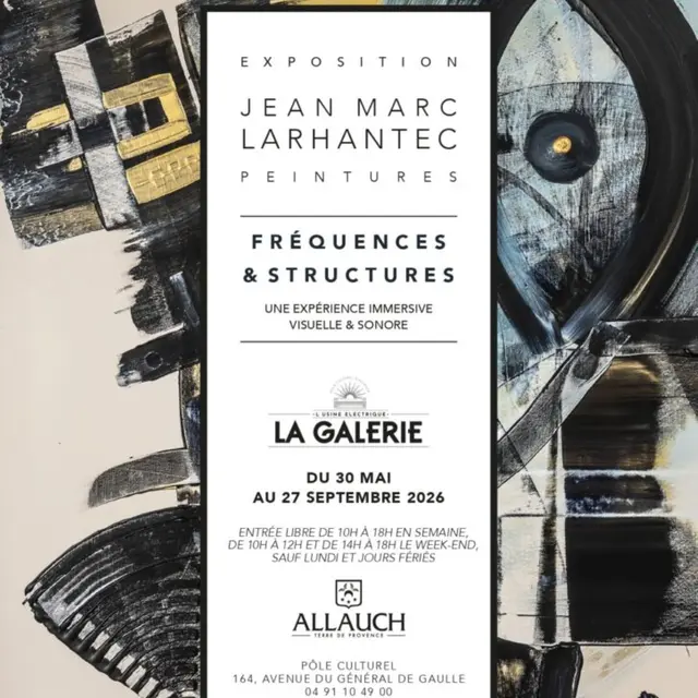 Exposition Fréquences et Structures du peintre Jean-Marc Larhantec_Allauch