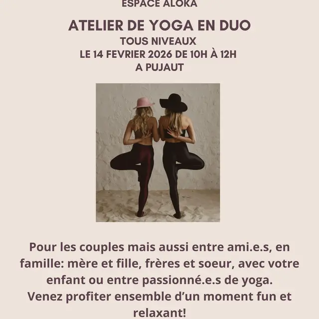 Atelier de yoga en duo_Pujaut
