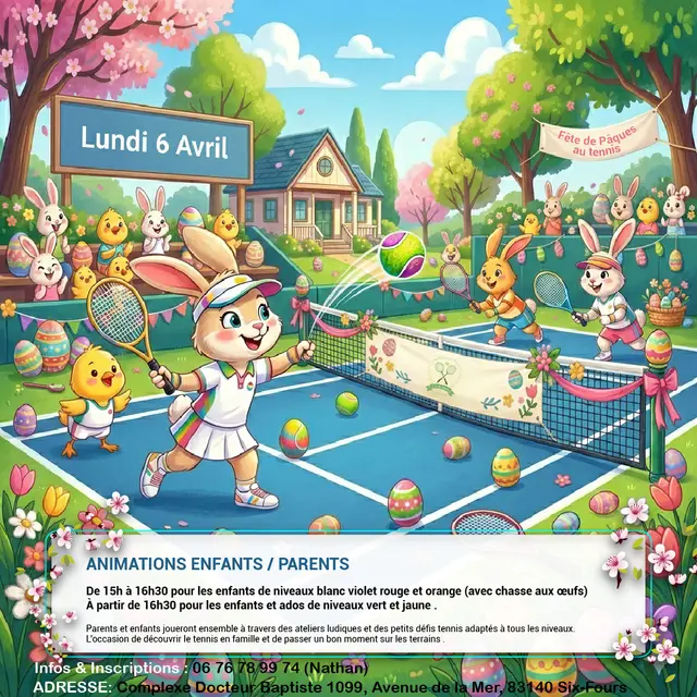 Fête de Pâques au tennis_Six-Fours-les-Plages