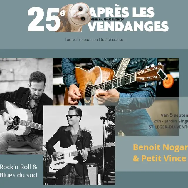 Concert Benoit Nogaret et Petit Vince - Festival Après les Vendanges_Saint-Léger-du-Ventoux