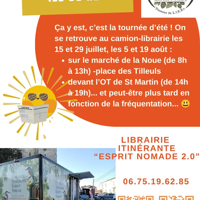 Librairie itinérante par Esprit Nomade_Saint-Martin-de-Ré