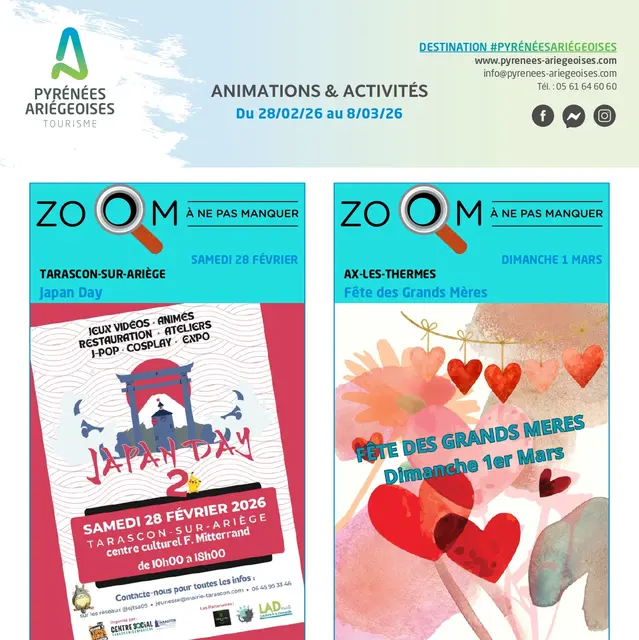 Programme des animations et des activités des Pyrénées Ariégeoises_Ax-les-Thermes