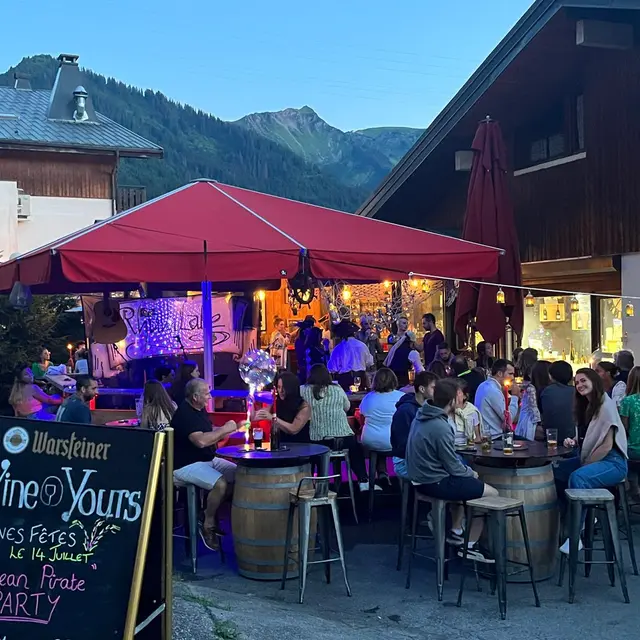 Terrasse en été