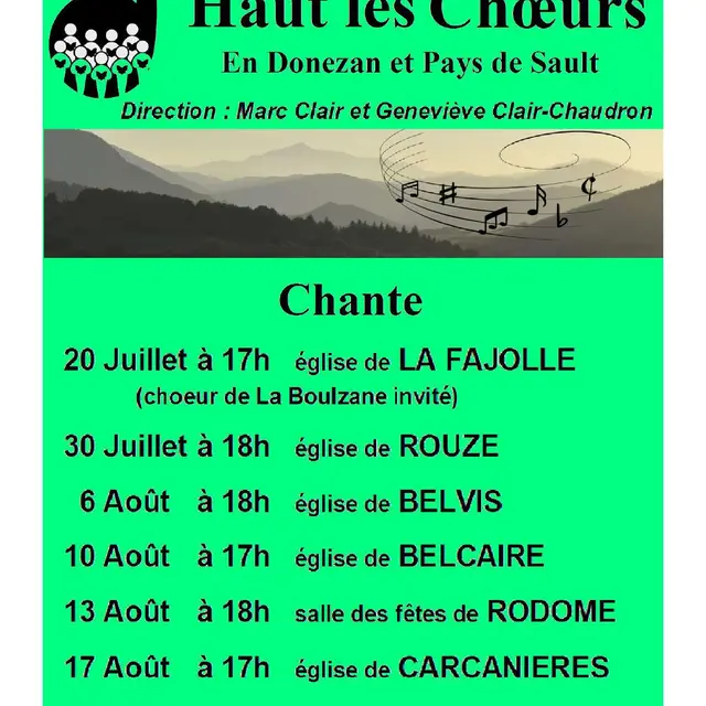 Concert avec la chorale Haut les Choeurs_Rodome