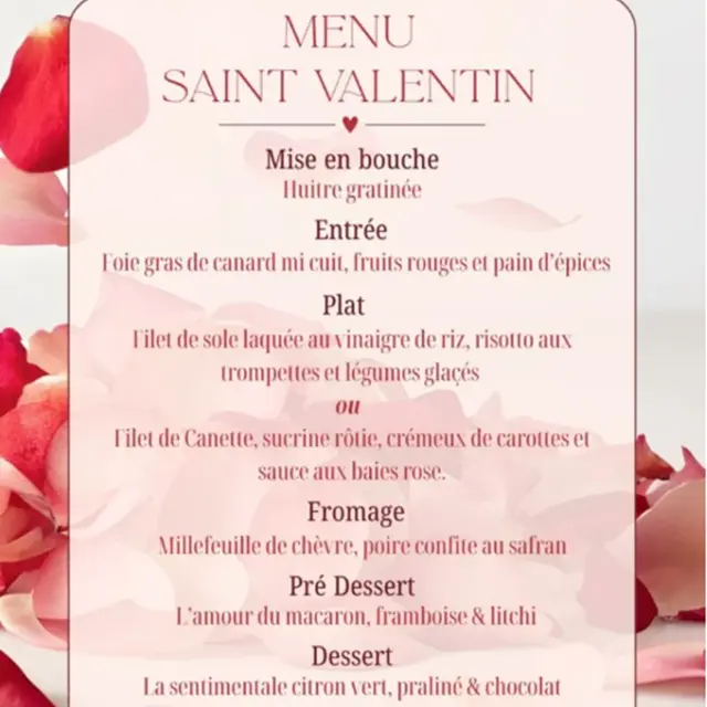 Menu Saint Valentin_Malaucène