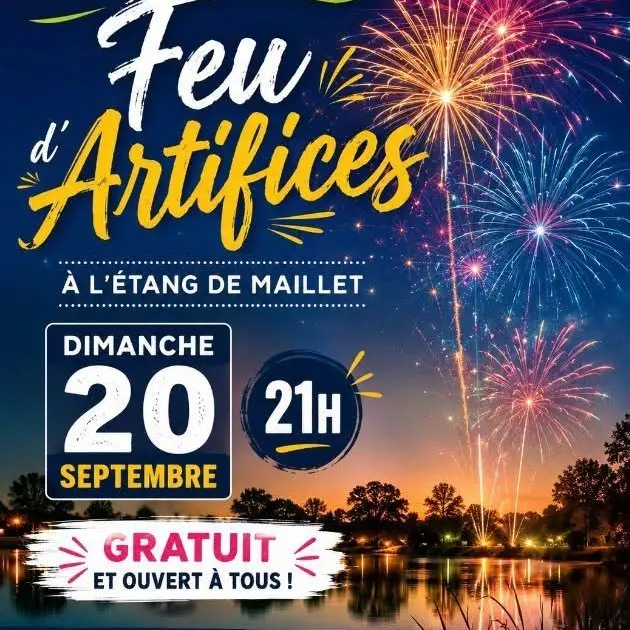 Feu d'artifice à Maillet_Haut-Bocage