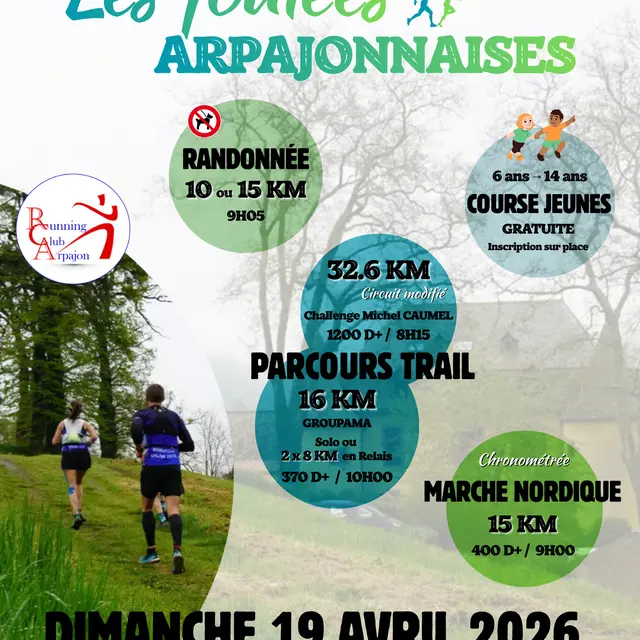 Les foulées Arpajonnaises - 33è edition_Arpajon-sur-Cère