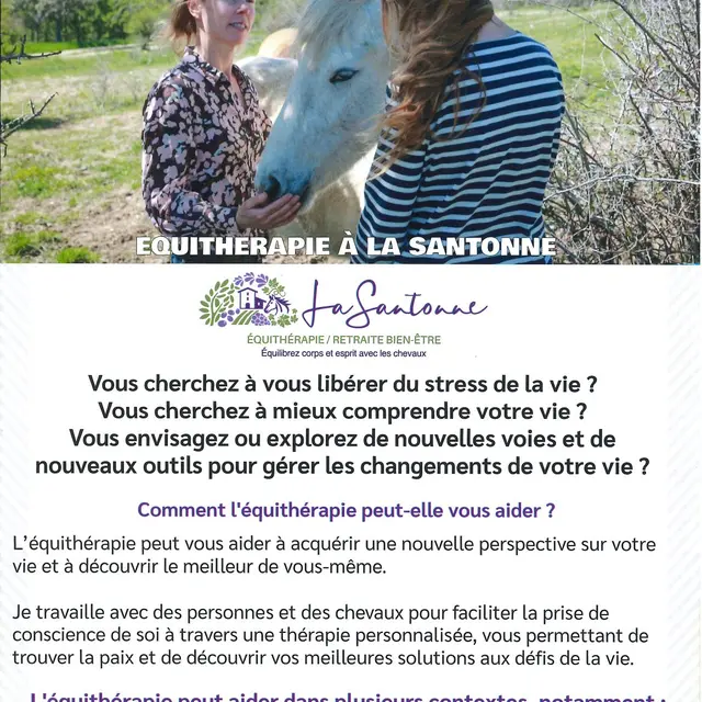 Equithérapie / retraite bien être_Revest-du-Bion