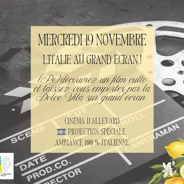 L'Italie au grand écran - Les journées italiennes dans le pays d'Allevard