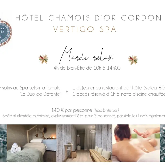 Mardi relax à l'hôtel Le Chamois d'Or_Cordon