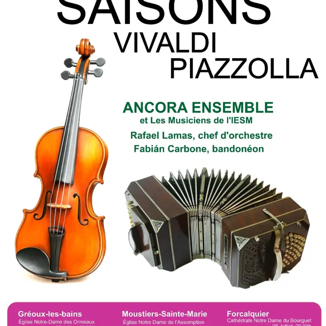 Concert Les Quatre Saisons avec l'ensemble Ancora_Moustiers-Sainte-Marie