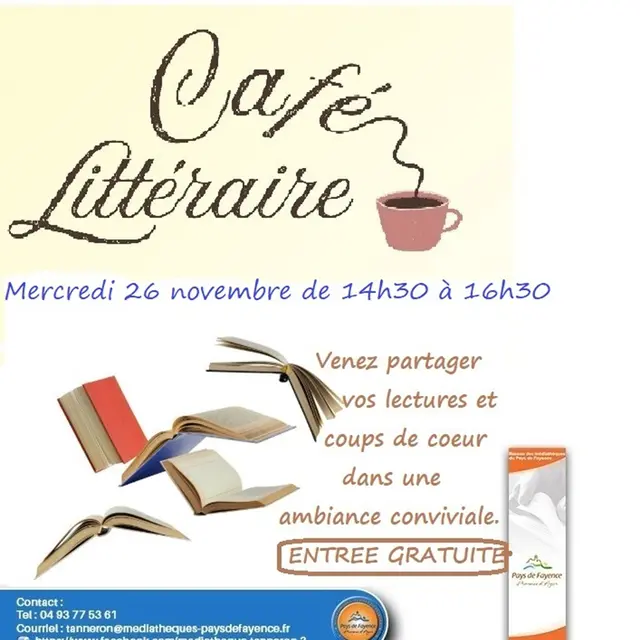 Café littéraire à la médiathèque_Tanneron