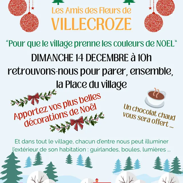 Décorons la place du village_Villecroze