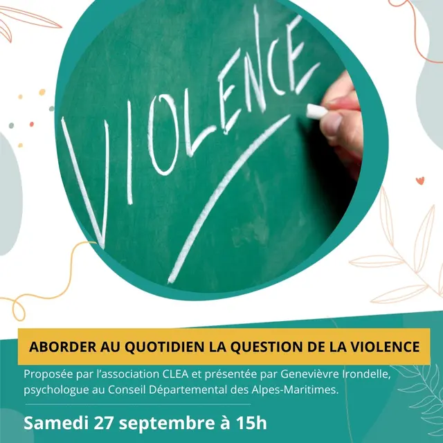 Conférence - Comment aborder au quotidien la question de la violence_Saint-Martin-Vésubie