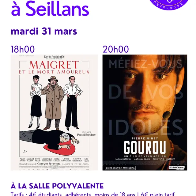 Cinéma au village de Seillans - 2 séances à 18h et 20h_Seillans