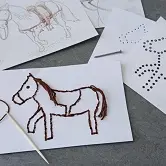 Atelier Cartes à broder_Villages du lac de Paladru