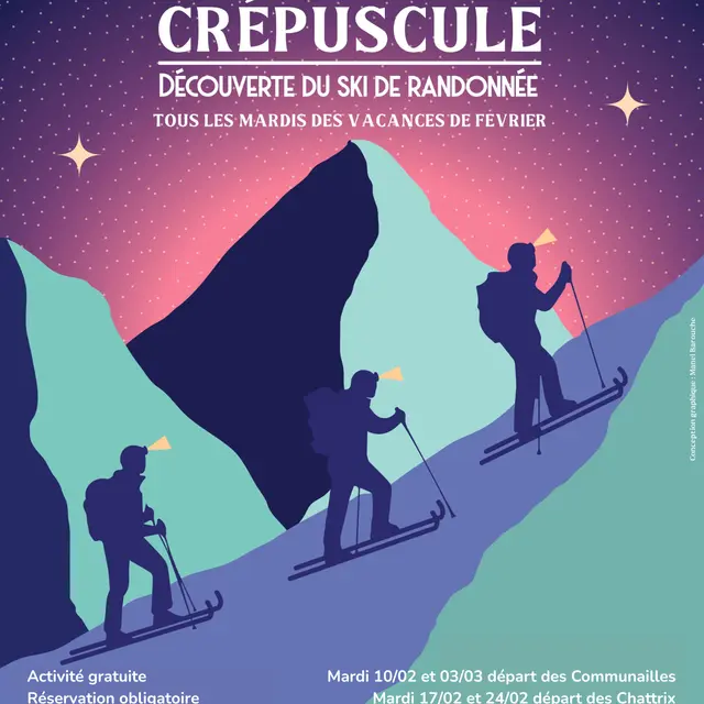 Crépuscule - Découverte du ski de randonnée_Saint-Gervais-les-Bains