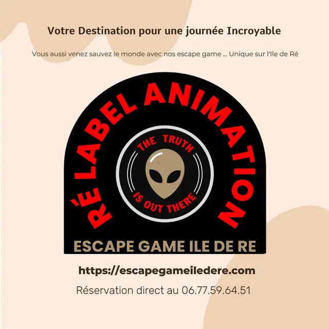 Logo escape game outdoor sur l'île de Ré