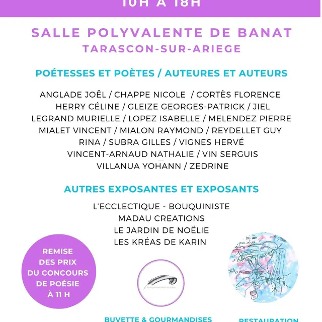 Le Salon du Livre des ESTIVADES POÉTIQUES_Tarascon-sur-Ariège