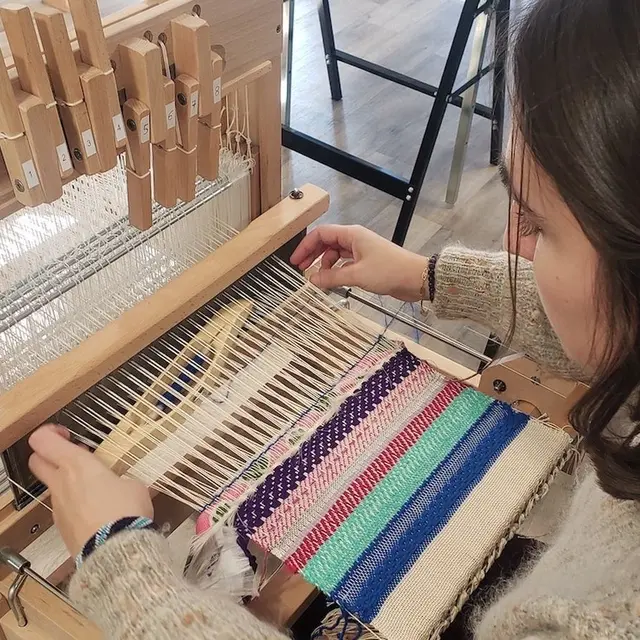 La Turbine créative - Stage Initiation au Tissage sur métier bois_Doizieux