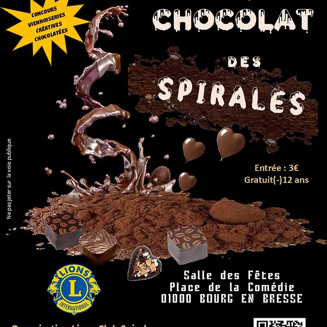 FLYER SALON CHOCOLAT DES SPIRALES
