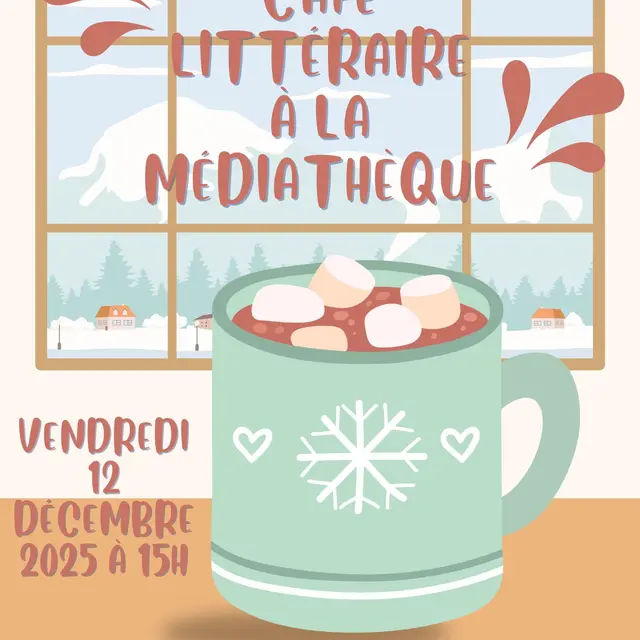 Café littéraire à la mediatheque_Noves
