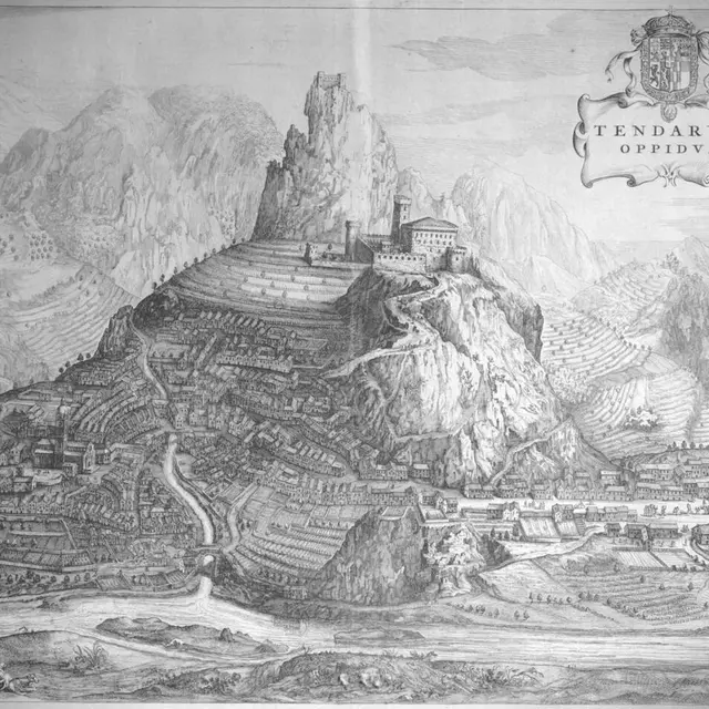 Gravure Château des Lascaris