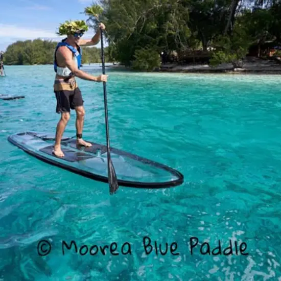 Moorea Blue Paddle & Kayak Transparents - Tahiti Tourisme