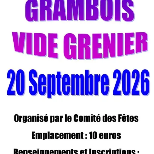 Vide Grenier à Grambois_Grambois