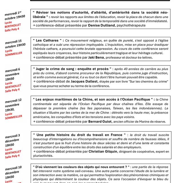 Conférence :  Réviser les notions d'autorité, d'altérité, d'antériorité dans la société néolibérale _Annecy