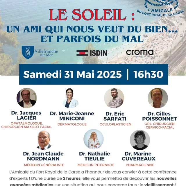Conférence « Le soleil, un ami qui vous veut du bien…et parfois du mal »_Villefranche-sur-Mer