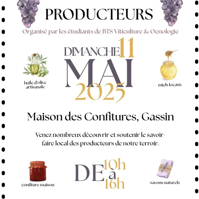 Marchés des producteurs à la Maison des Confitures_Gassin