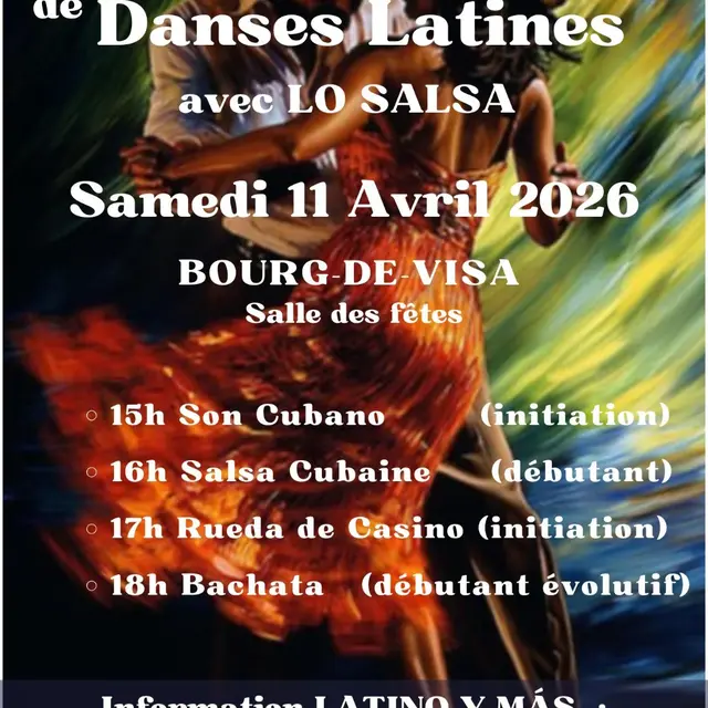Stage de danse avec Latino y Mas_Bourg-de-Visa