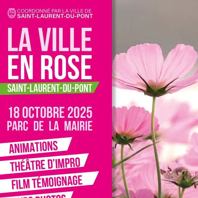 Marche rose - Octobre rose_Saint-Laurent-du-Pont