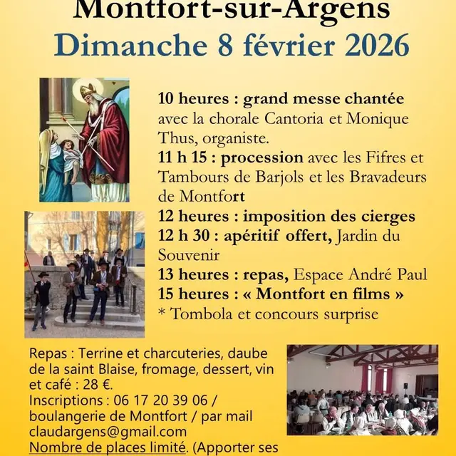 Fête de la Saint Blaise_Montfort-sur-Argens