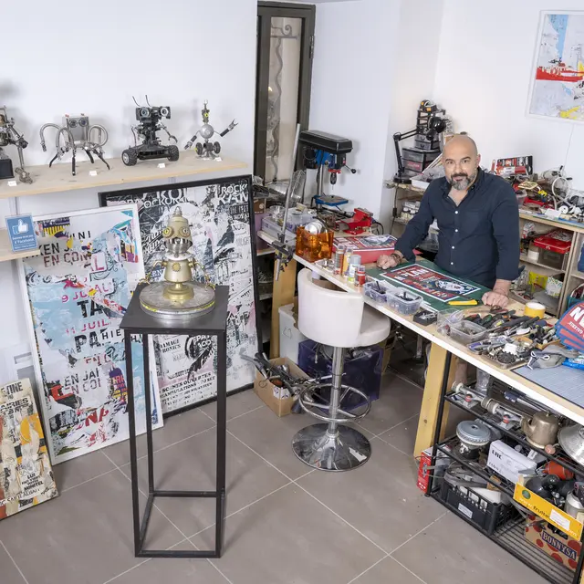 Kplan plasticien parcours des arts Hyères centre ville