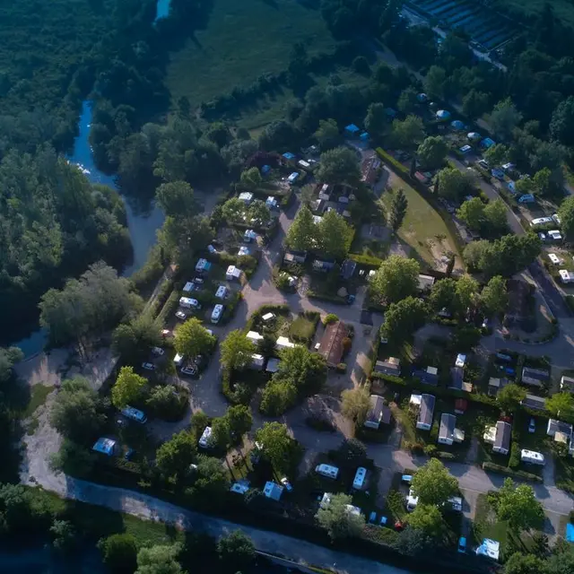Le camping vu du ciel