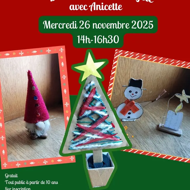 Atelier Récup Déco d'une table de fête_Châtillon-sur-Chalaronne