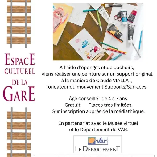 Atelier : Réalisation d'une peinture (enfants 4-7 ans)_Pourcieux