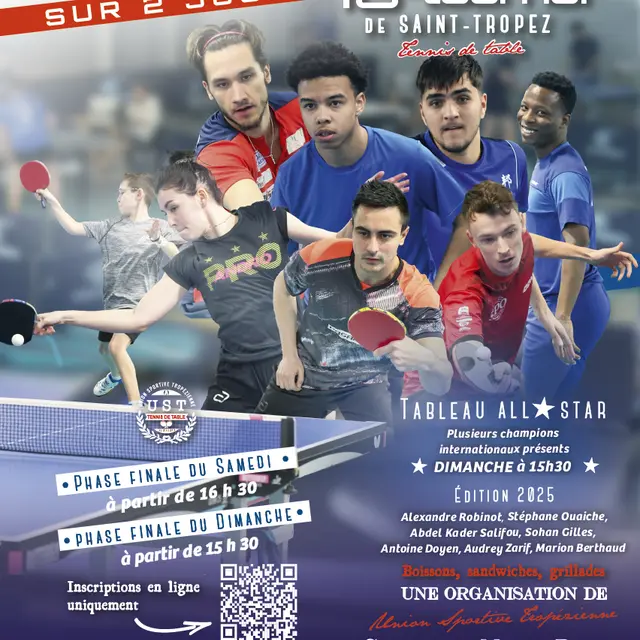 16ème tournoi national de tennis de table de Saint-Tropez_Saint-Tropez