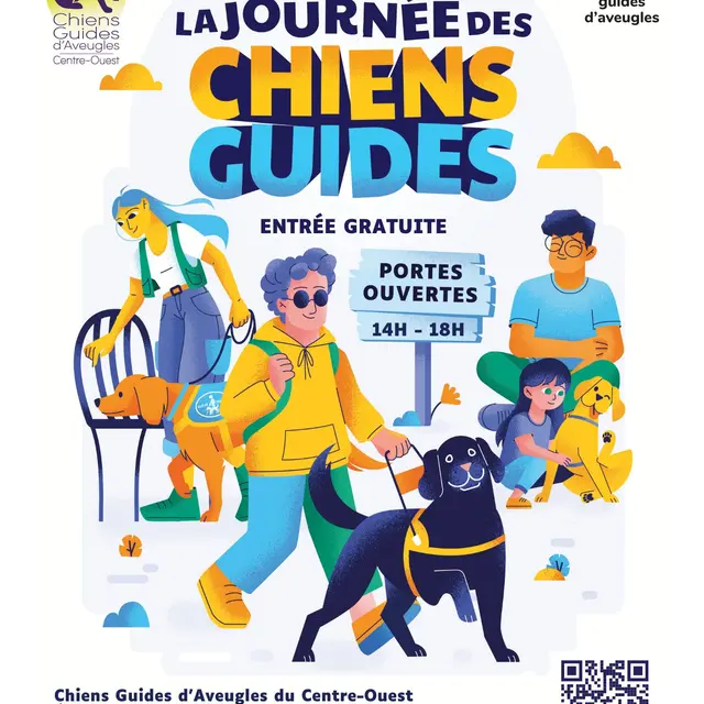 Affiche de la Journée des chiens guides de Lezoux