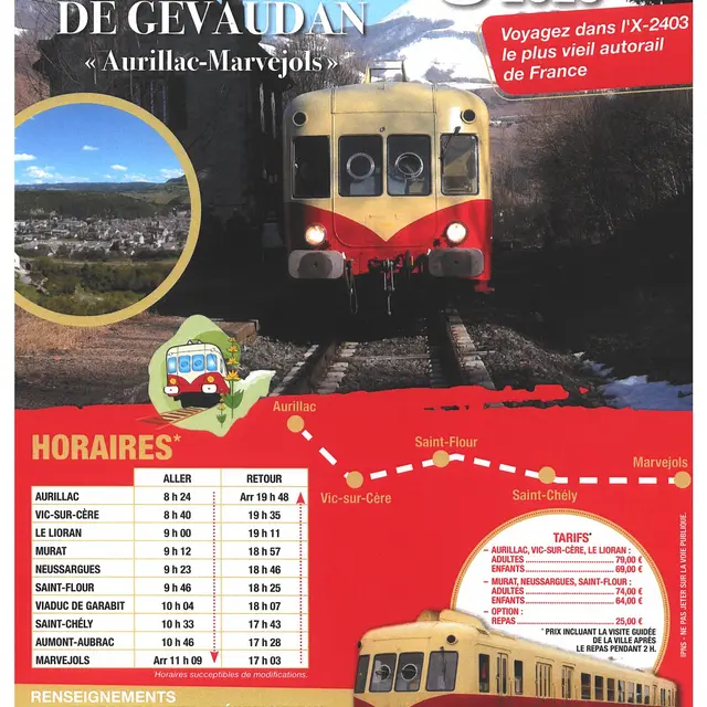 Voyage en train au pays de la bête de Gévaudan_Aurillac
