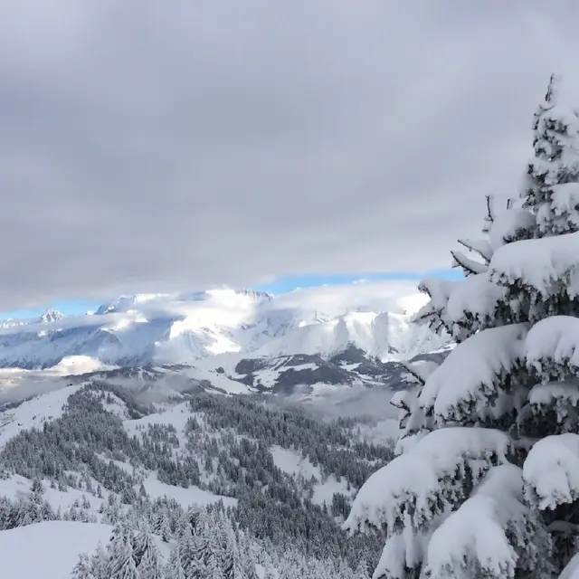 Itinéraire raquettes : Les Crêtes - Torraz - Christomet_La Giettaz