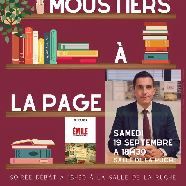Soirée débat avec l'auteur Valentin DOYEN : ouverture du salon du livre Moustiers à la Page !_Moustiers-Sainte-Marie