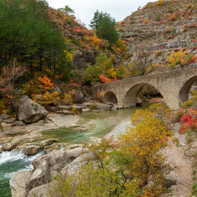 Les Gorges de la Méouge en automne
