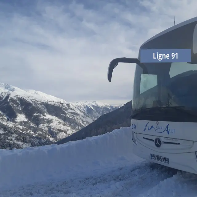 Bus ligne 91 Nice - Auron_Auron
