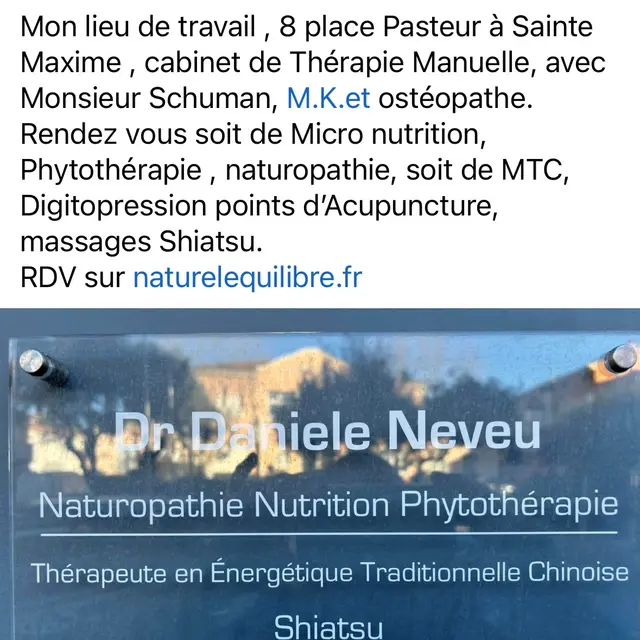 NATUREL EQUILIBRE NEVEU DANIELE_Sainte-Maxime
