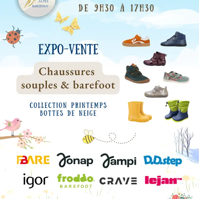 Expo-vente des chaussures barefoot_Passy